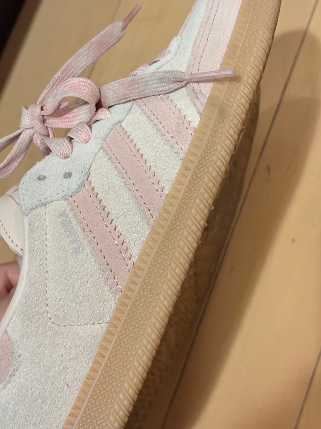 아디다스 삼바 핑크 스웨이드 스니커즈 상품이미지2