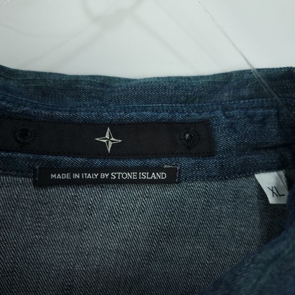 [스톤 아일랜드] 로고 프린팅 데님 셔츠 P01616 상품이미지7