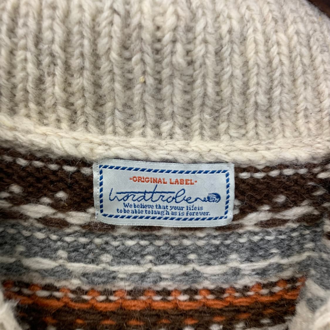 Vintage 빈티지 숄카라 코위찬 니트 가디건 상품이미지6