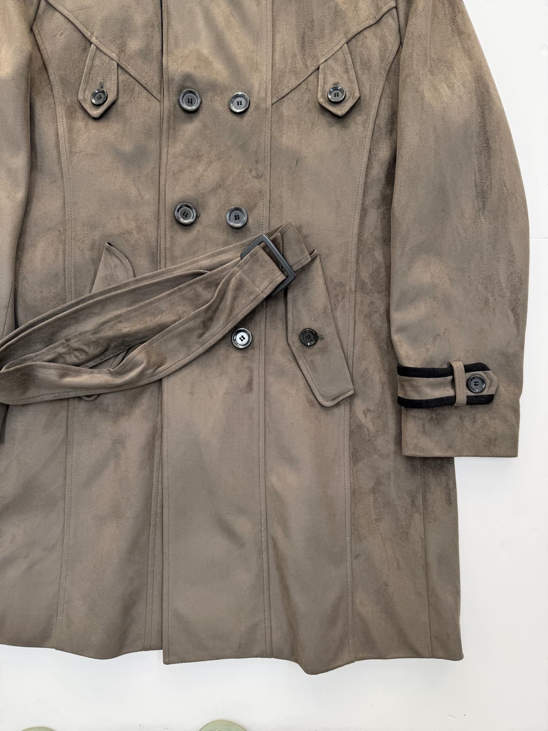 DAVIN 스웨이드 트렌치코트 상품이미지5