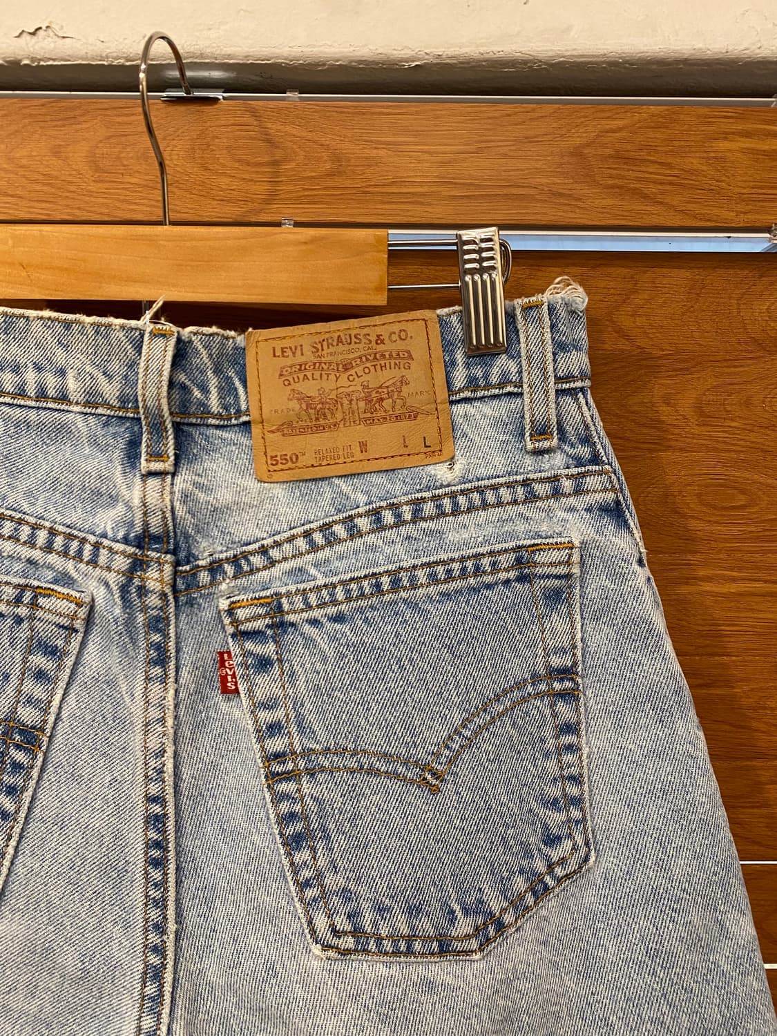 90s USA 빈티지 리바이스 쇼츠 청반바지 26inc 상품이미지3