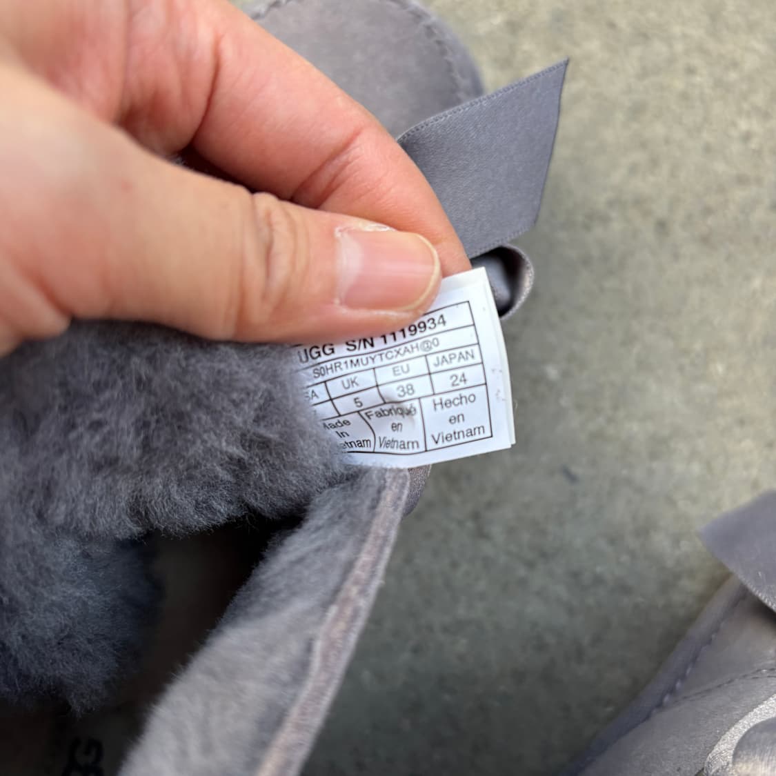 Ugg 어그 리본 스웨이드 부츠 (240) 상품이미지7