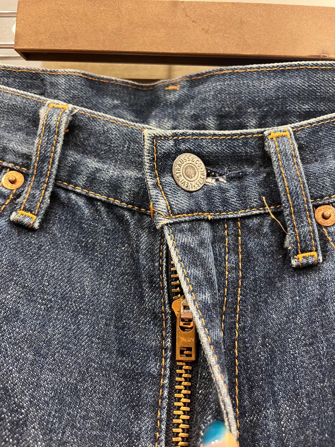 90s Levis 리바이스 502xx 셀비지 데님 팬츠 (Japan) 상품이미지3