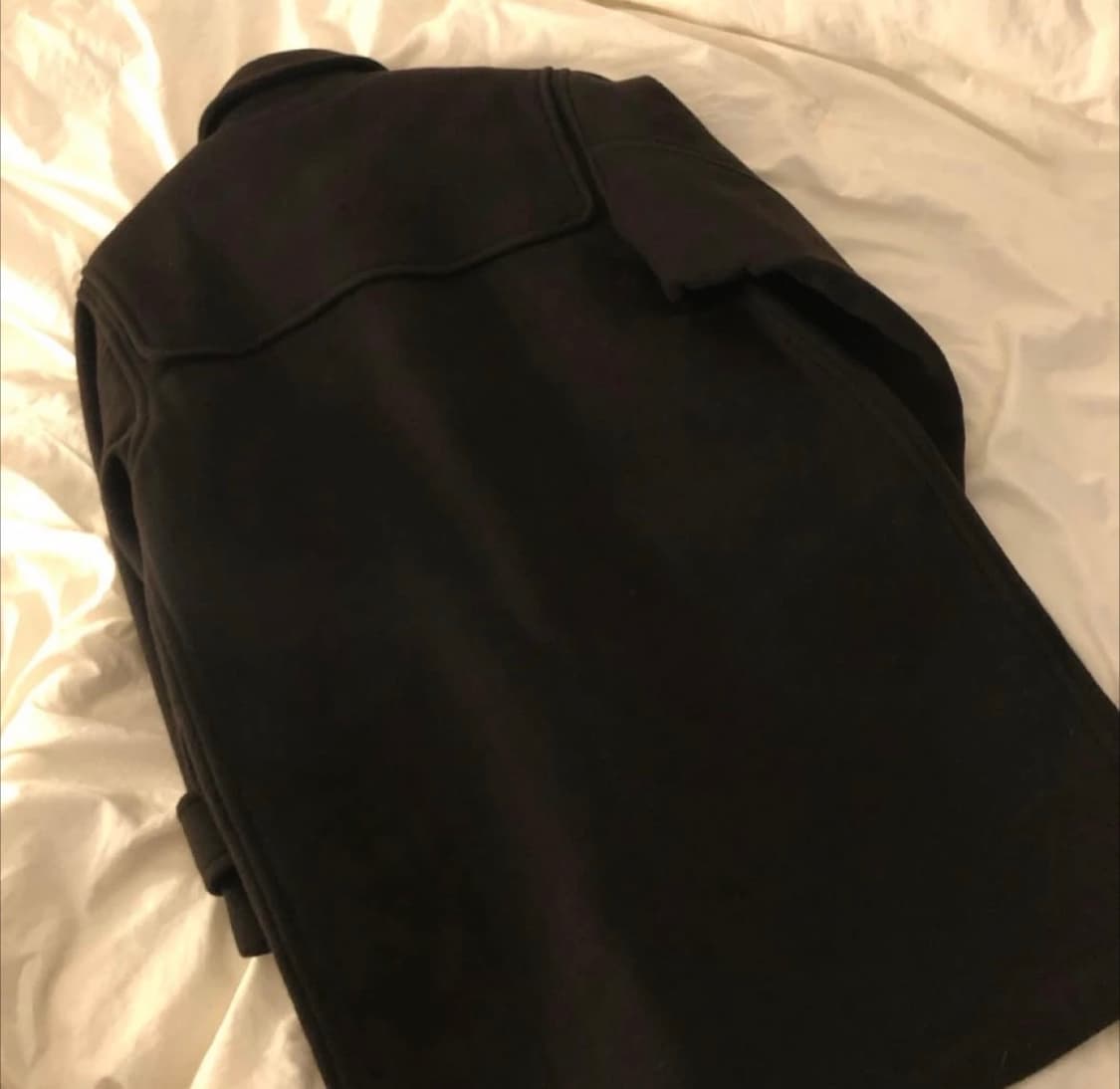 딥브라운 떡볶이 롱코트 빈티지 상품이미지3