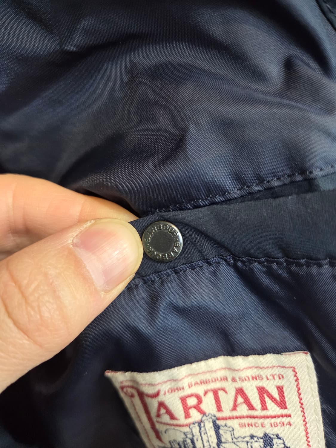 바버 3버튼 패딩 블레이저 자켓 L xl 상품이미지7