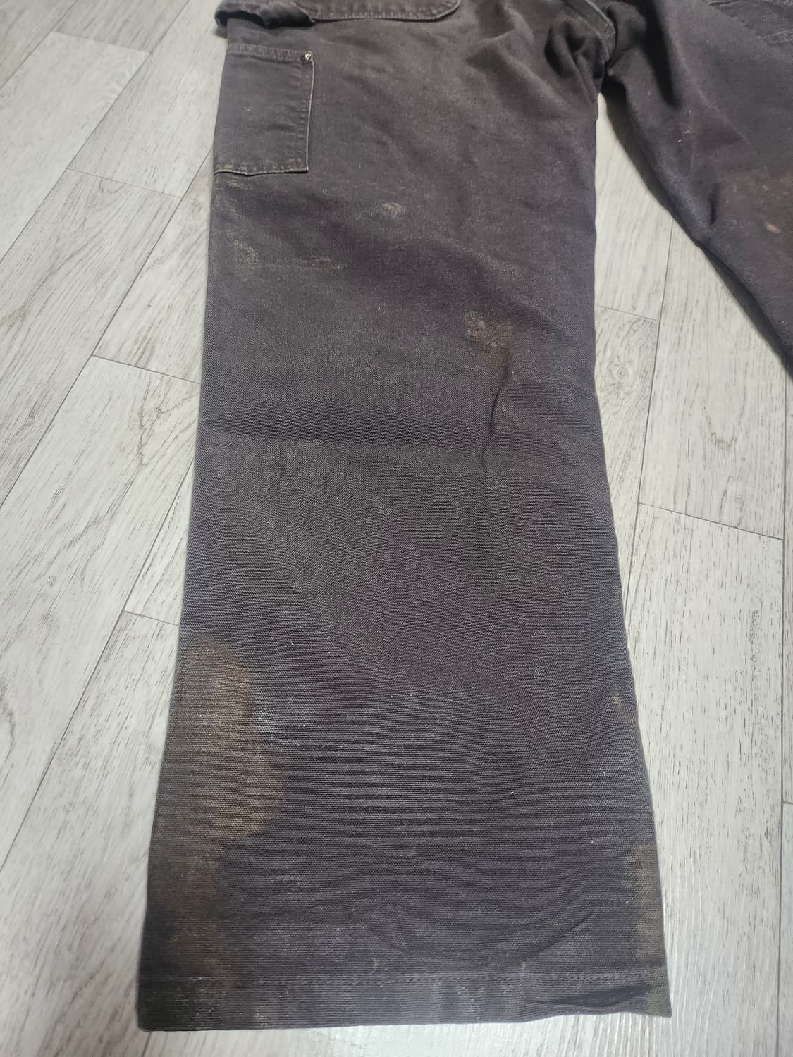 빈티지 칼하트 더블니 팬츠 B136 다크브라운 32x32 상품이미지4