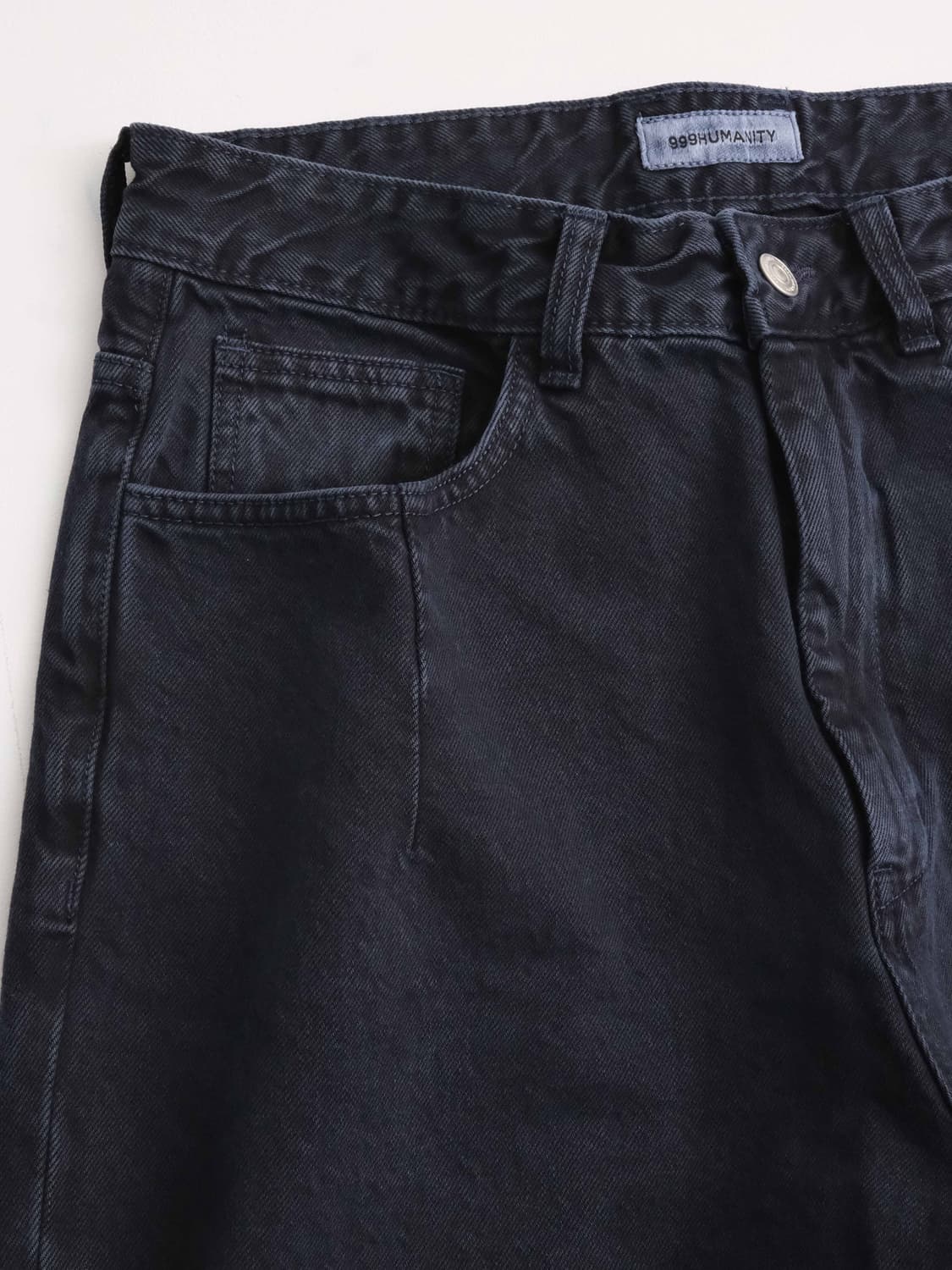 999휴머니티 AV PLEATS DENIM PANTS-NAVY 상품이미지3
