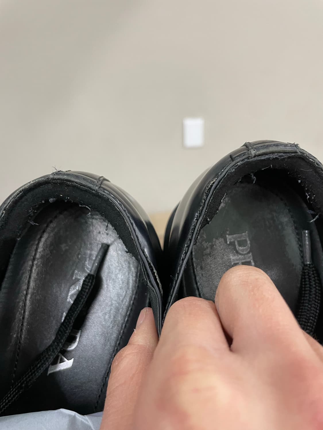 프라다 레이스업 더비 블랙 8 상품이미지9