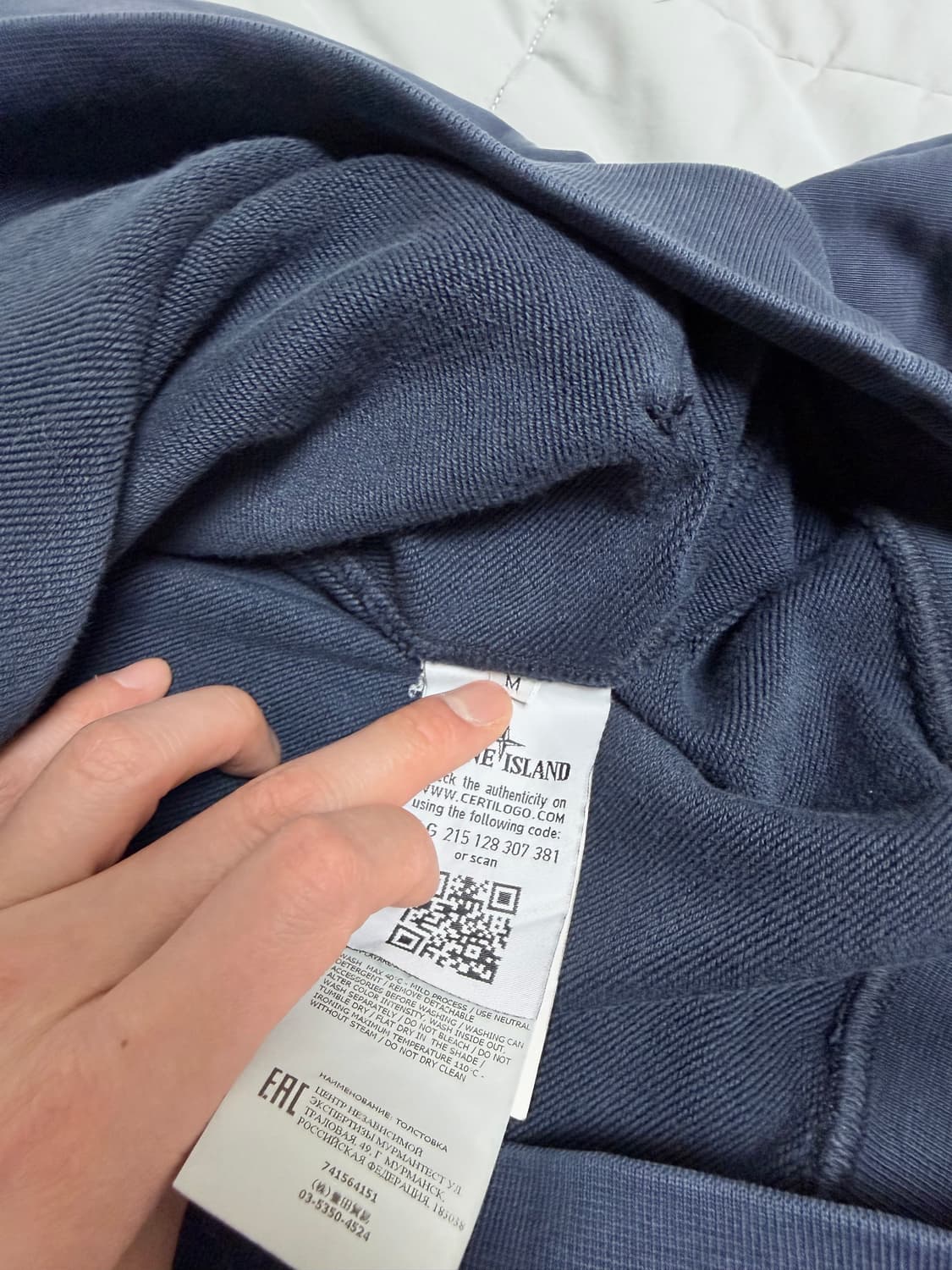 스톤아일랜드 후드티 네이비 M 상품이미지3