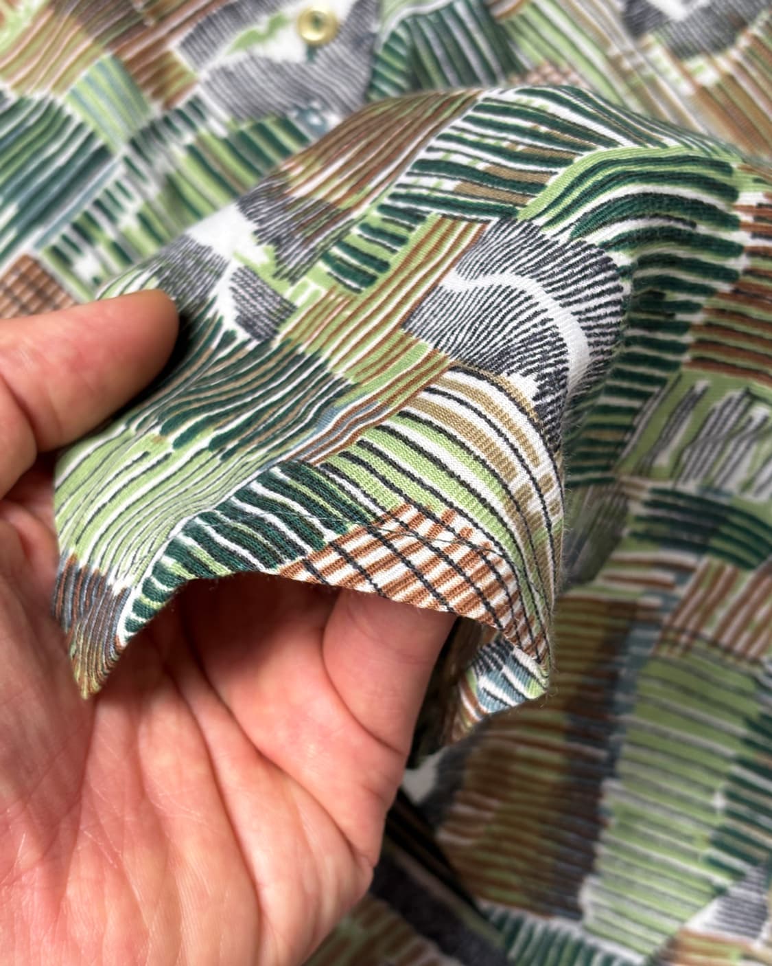 일본빈티지 SOLFIN 패턴 셔츠 상품이미지6