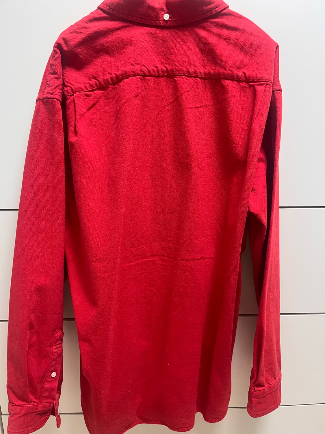 슈프림 스몰 박스 데님셔츠 레드 상품이미지4