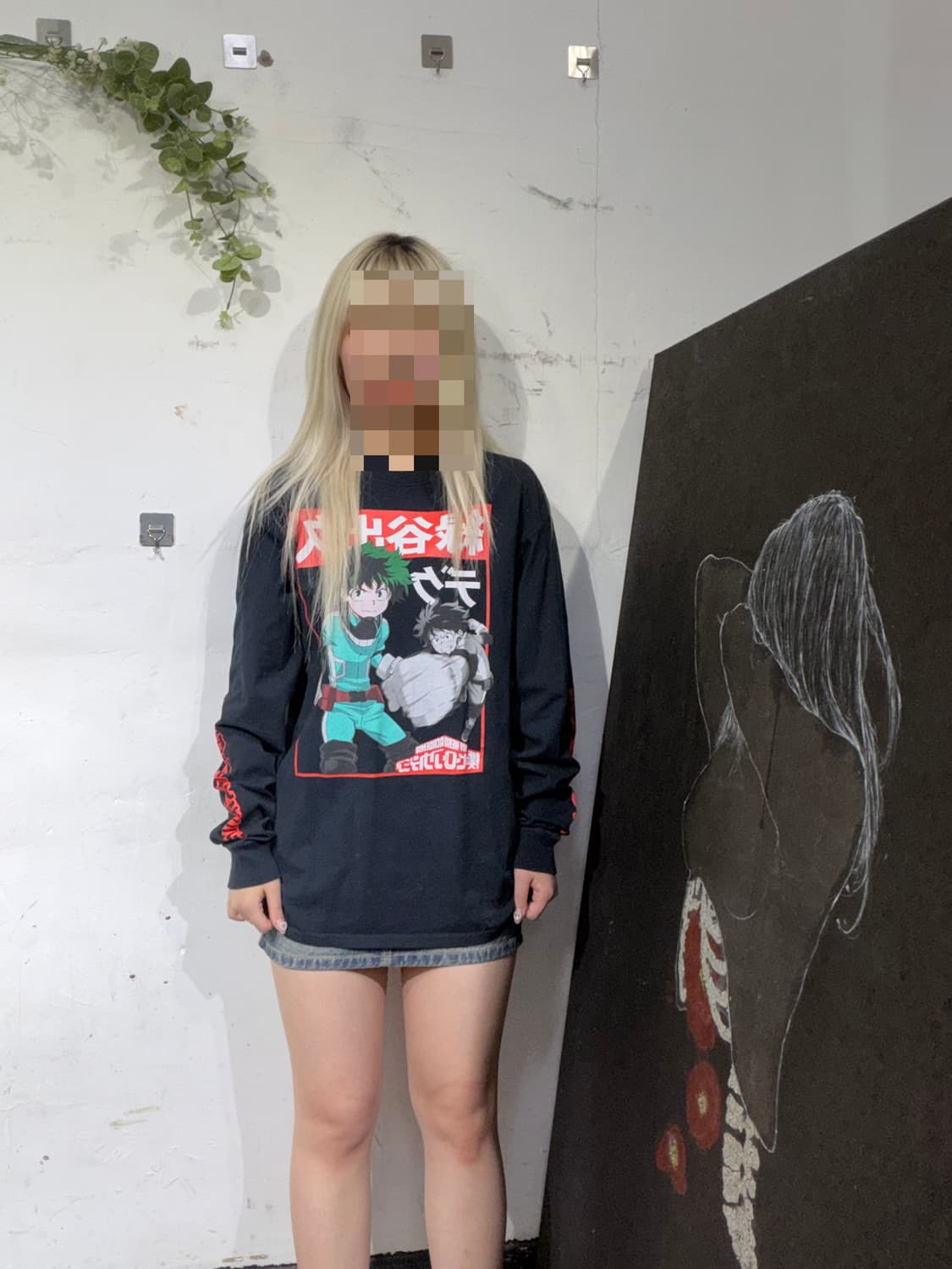 나히아 미도리아 이즈쿠 롱 슬리브 긴팔 티셔츠 M 상품이미지1
