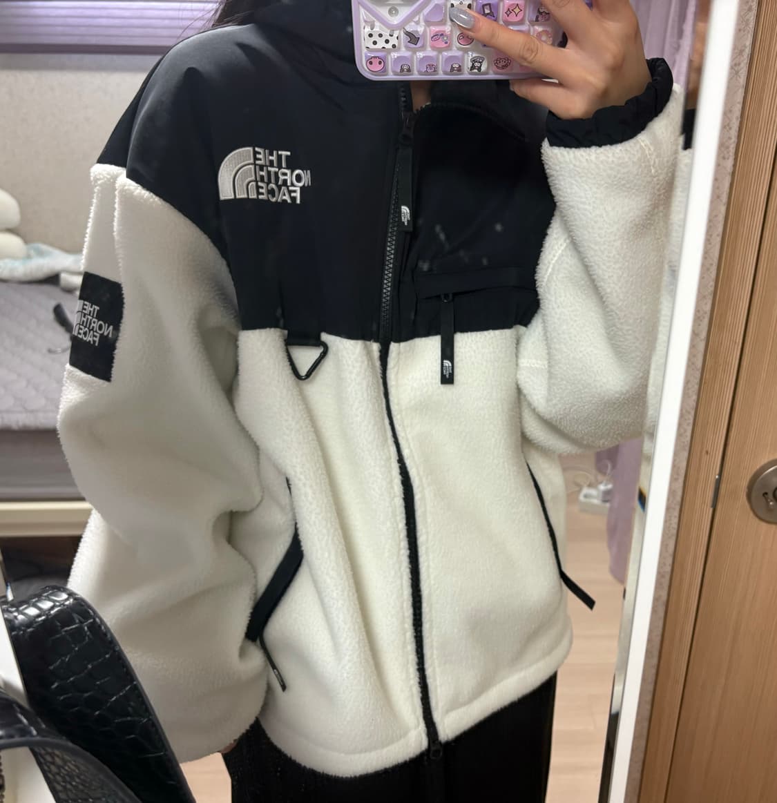 노스페이스 플리스 자켓 패딩 (아이보리,유틸리티) 상품이미지2