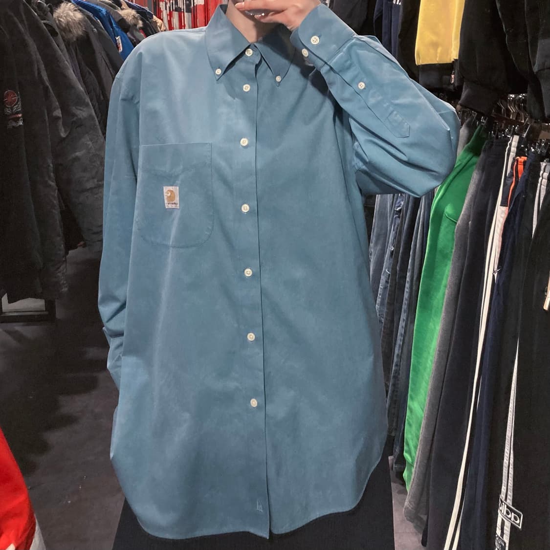 [IM] 칼하트 긴팔셔츠 블루 상품이미지1