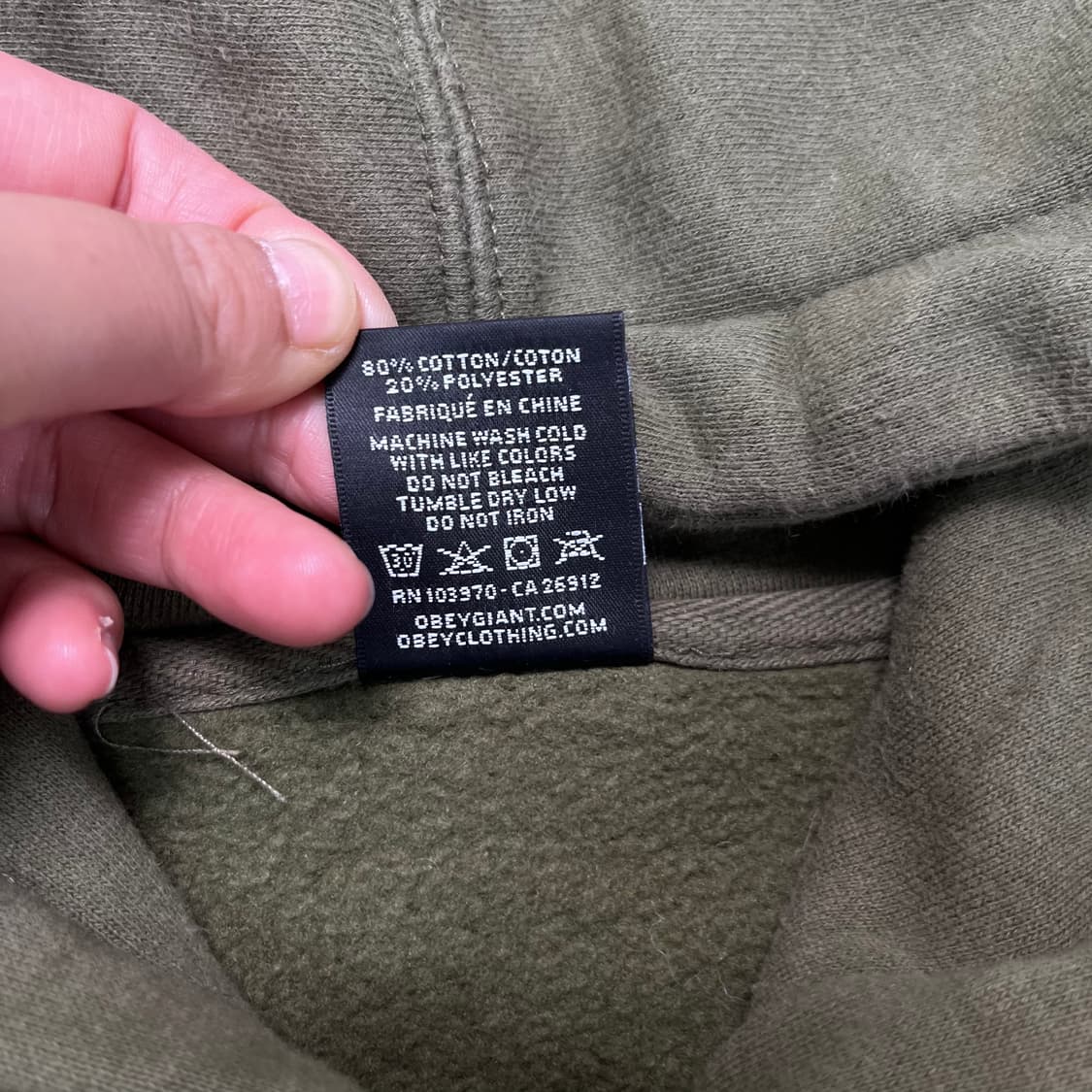 105 오베이 백로고 후드티 상품이미지5