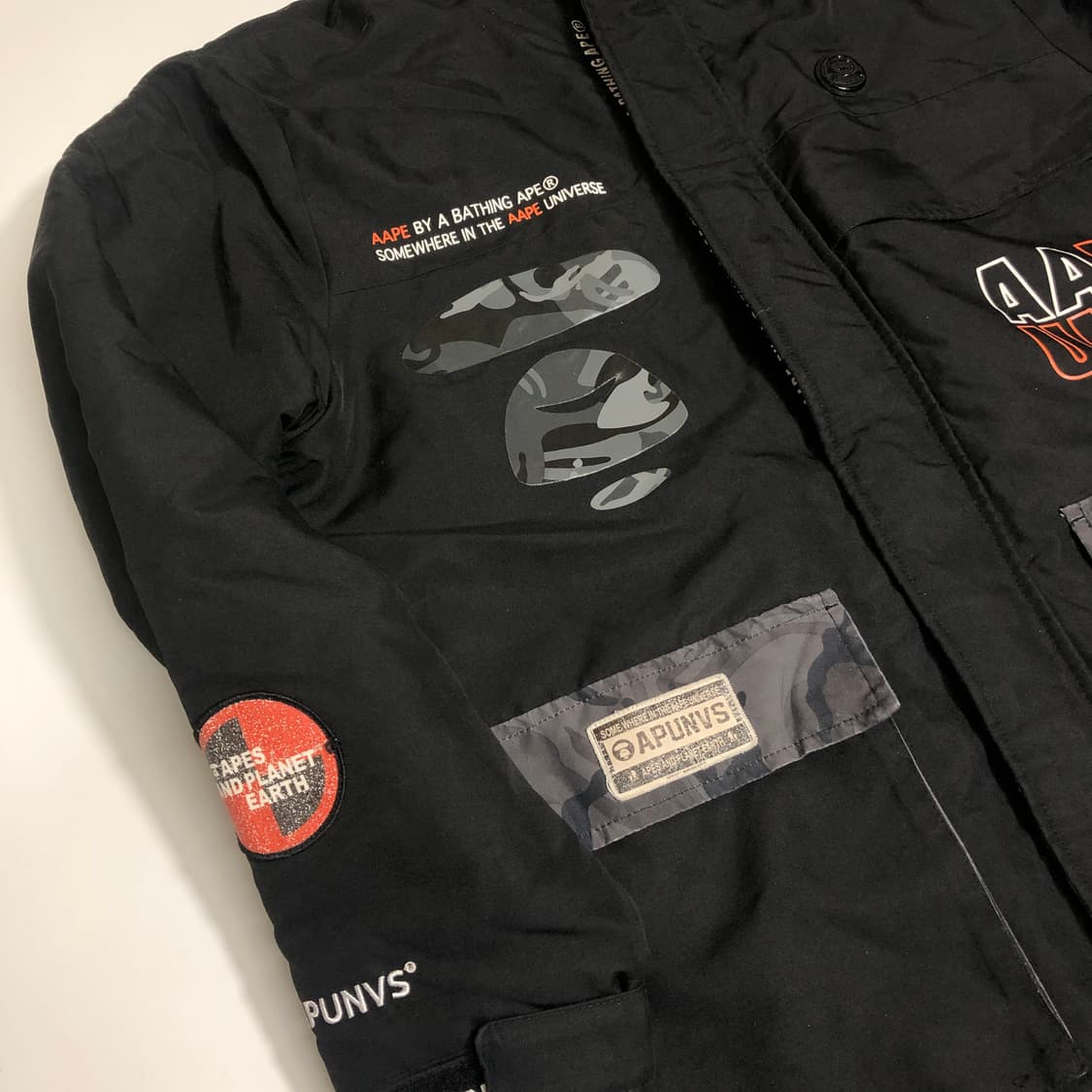 APE 에이프 90s 롱 점퍼 3XL 상품이미지5