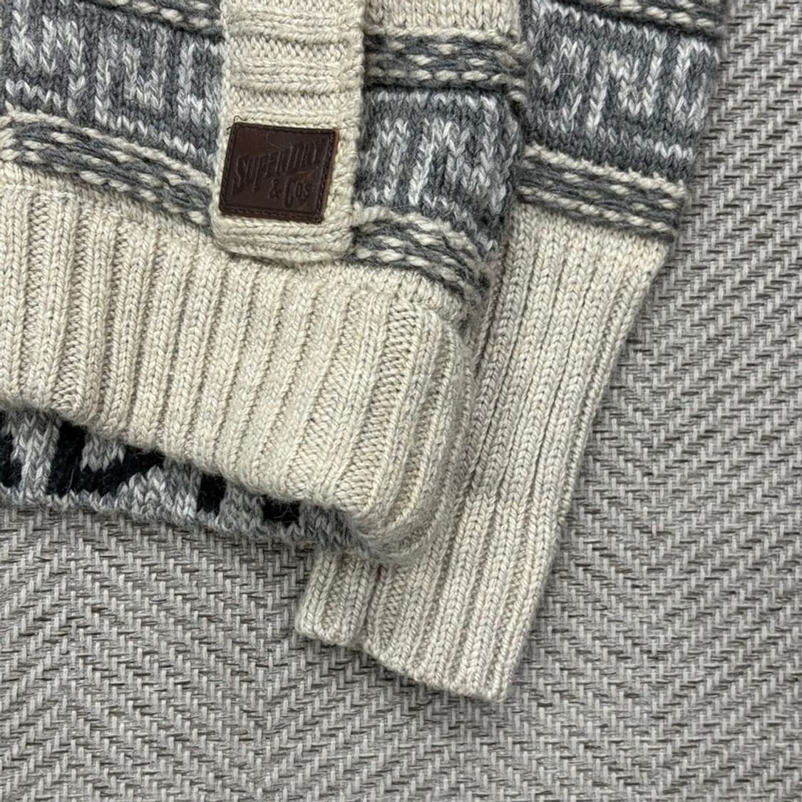 슈퍼드라이 코위찬 니트 집업 v1978 상품이미지5