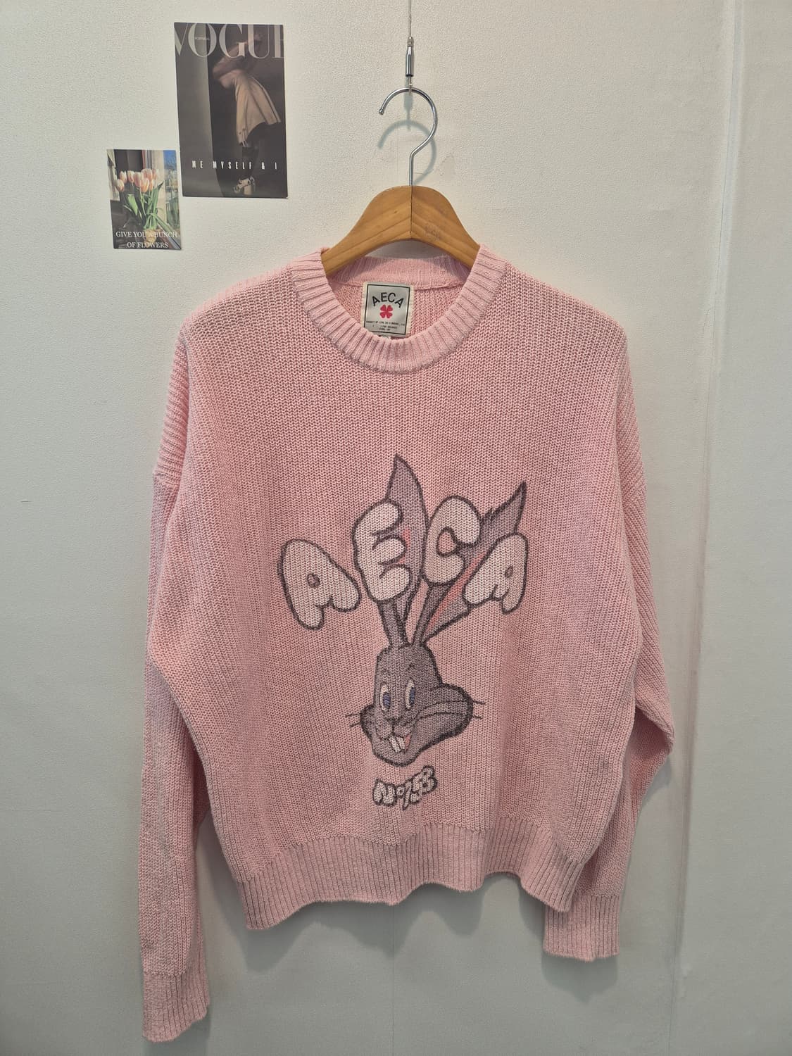 AECA  래빗 크루넥 니트 핑크 S
사이즈   상품이미지1