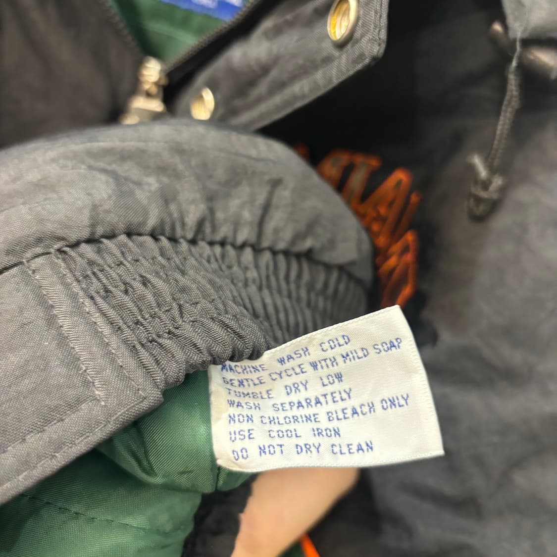 90s 스타터 올드스쿨 빈티지 마이애미 허리케인스 패딩 자켓 2XL 상품이미지7