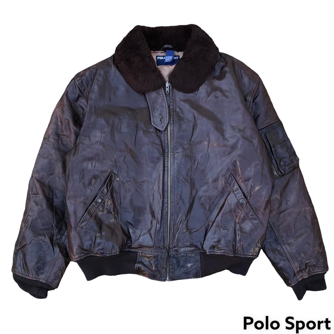 [L~XL] 폴로 스포츠 B15 가죽 패딩 자켓 상품이미지1