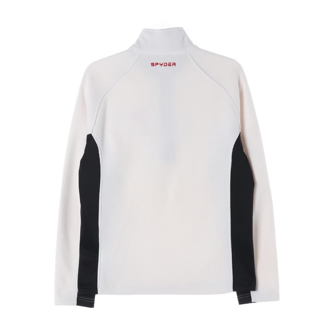 스파이더 화이트 배색 로고 자수 반집업 M 상품이미지2