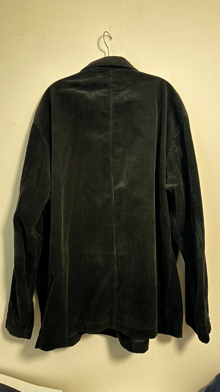 무인양품 무지 코듀로이 블랙 자켓(xxl) 상품이미지2