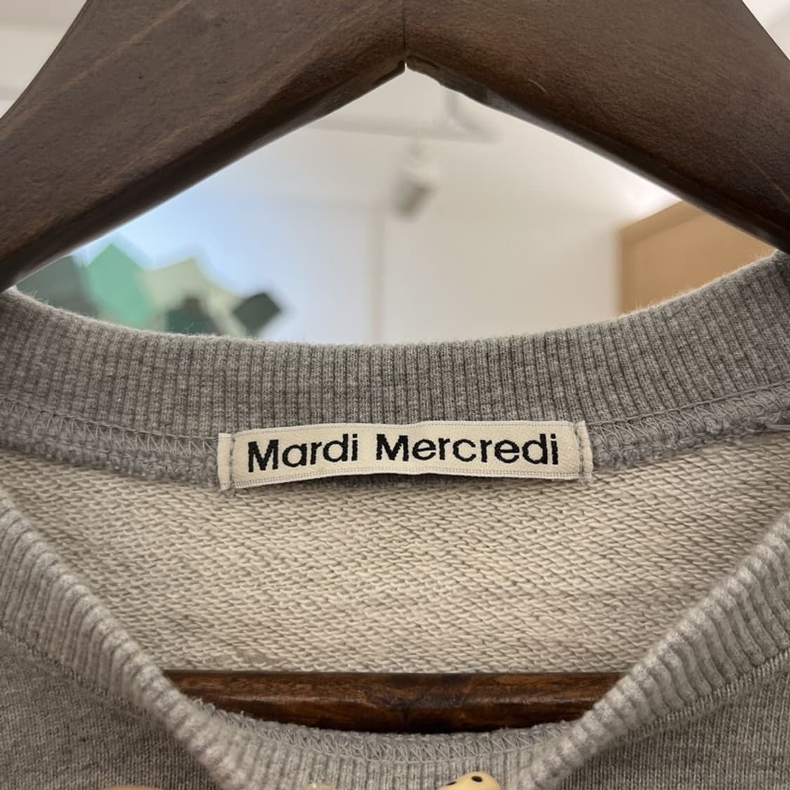 마르디메르크디 플라워 마르디 니들워크 키치 맨투맨 M C10038 상품이미지5