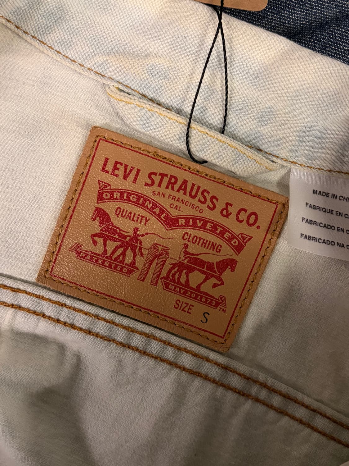 (정품/s)리바이스 데님 자켓 49900 a1 상품이미지5