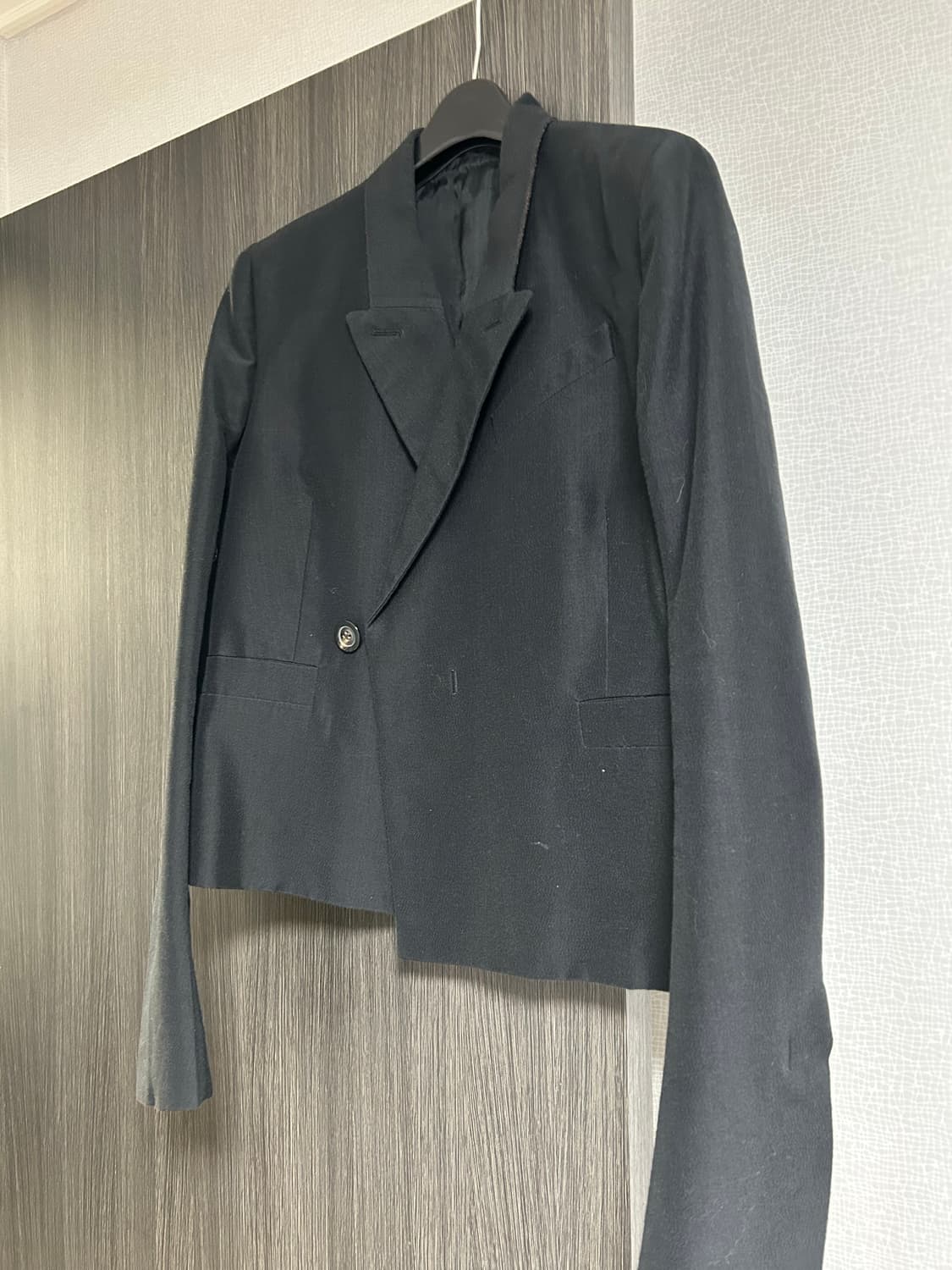 릭 오웬스 19SS 바벨 비대칭 크롭 블레이저 (RP19S6745) 상품이미지3