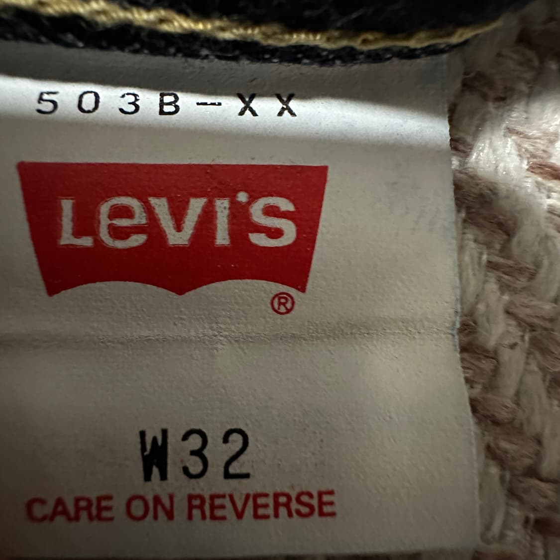 LEVI'S 503B japan made selvedge jeans 상품이미지6