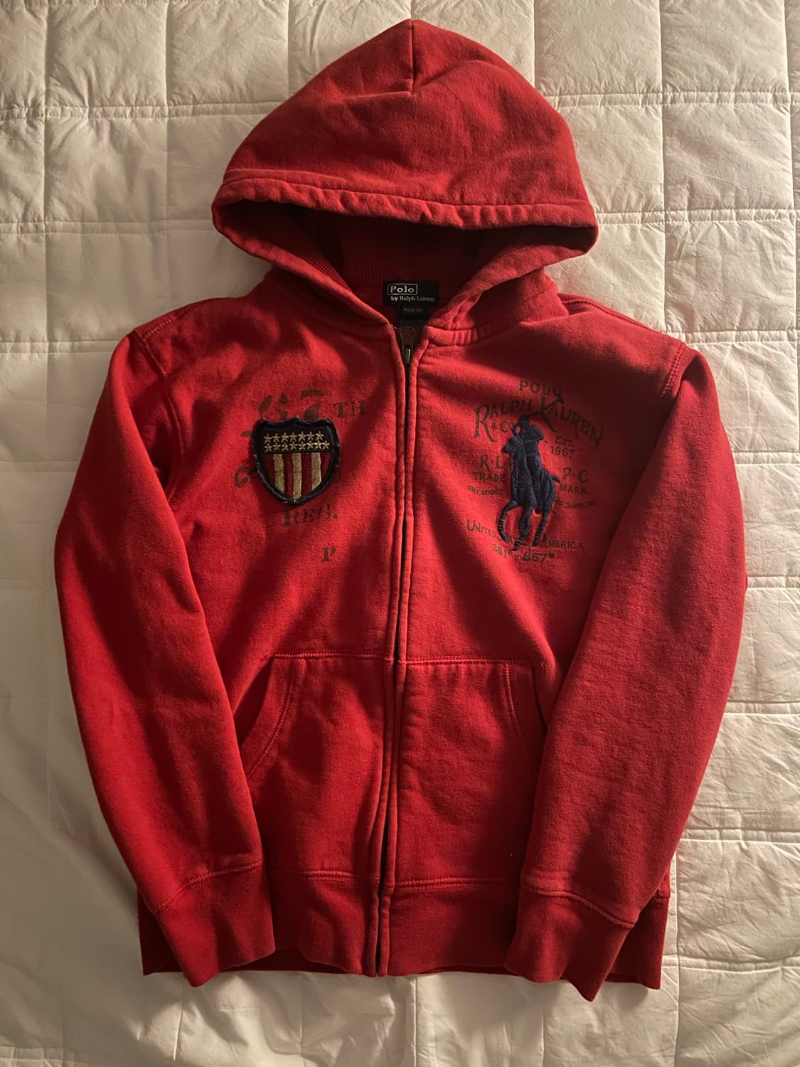 폴로 랄프로렌 빅포니 성조기 후드집업  상품이미지1