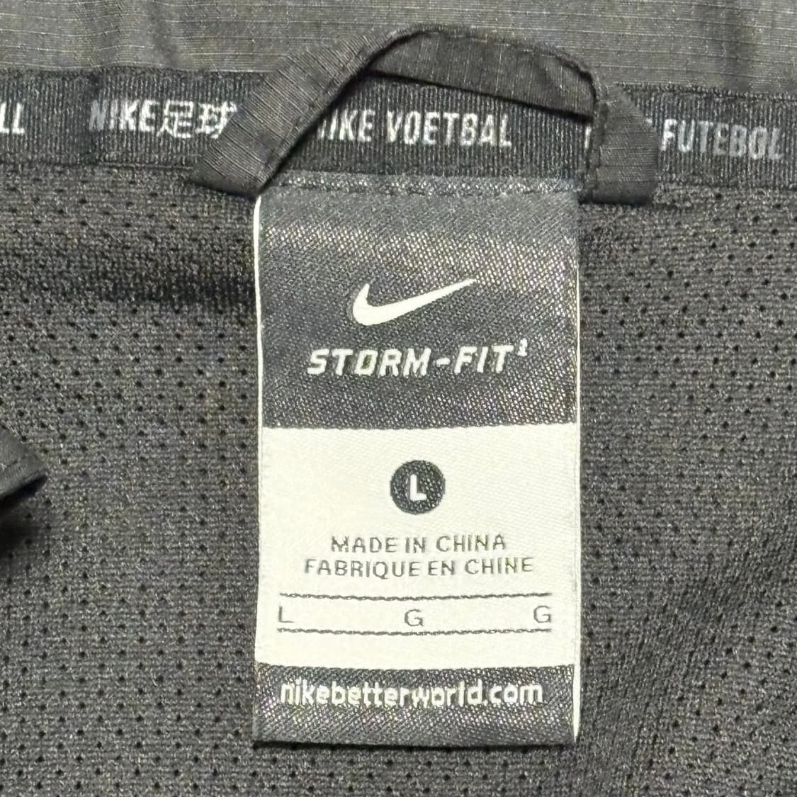 L 나이키 멘체스터유나이티드 블랙 후드 바람막이 상품이미지4