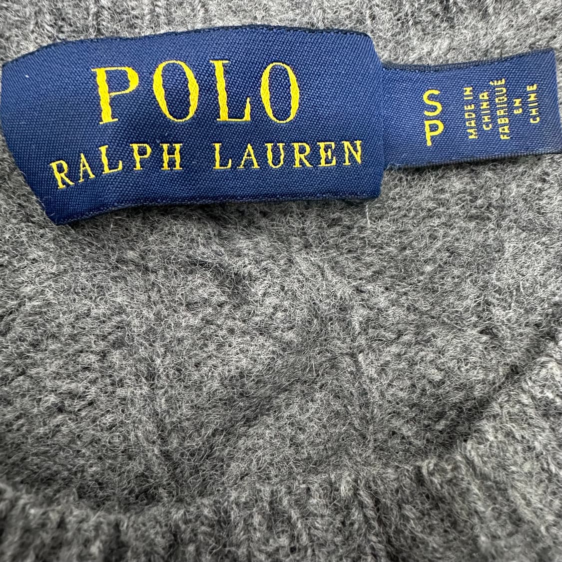 POLO 폴로 랄프로렌 여성 꽈배기 케이블 니트 그레이 S 상품이미지3