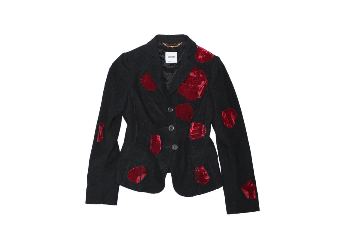 MOSCHINO 09 FW 모스키노 컬렉션 레드 로즈 블레이저 상품이미지1