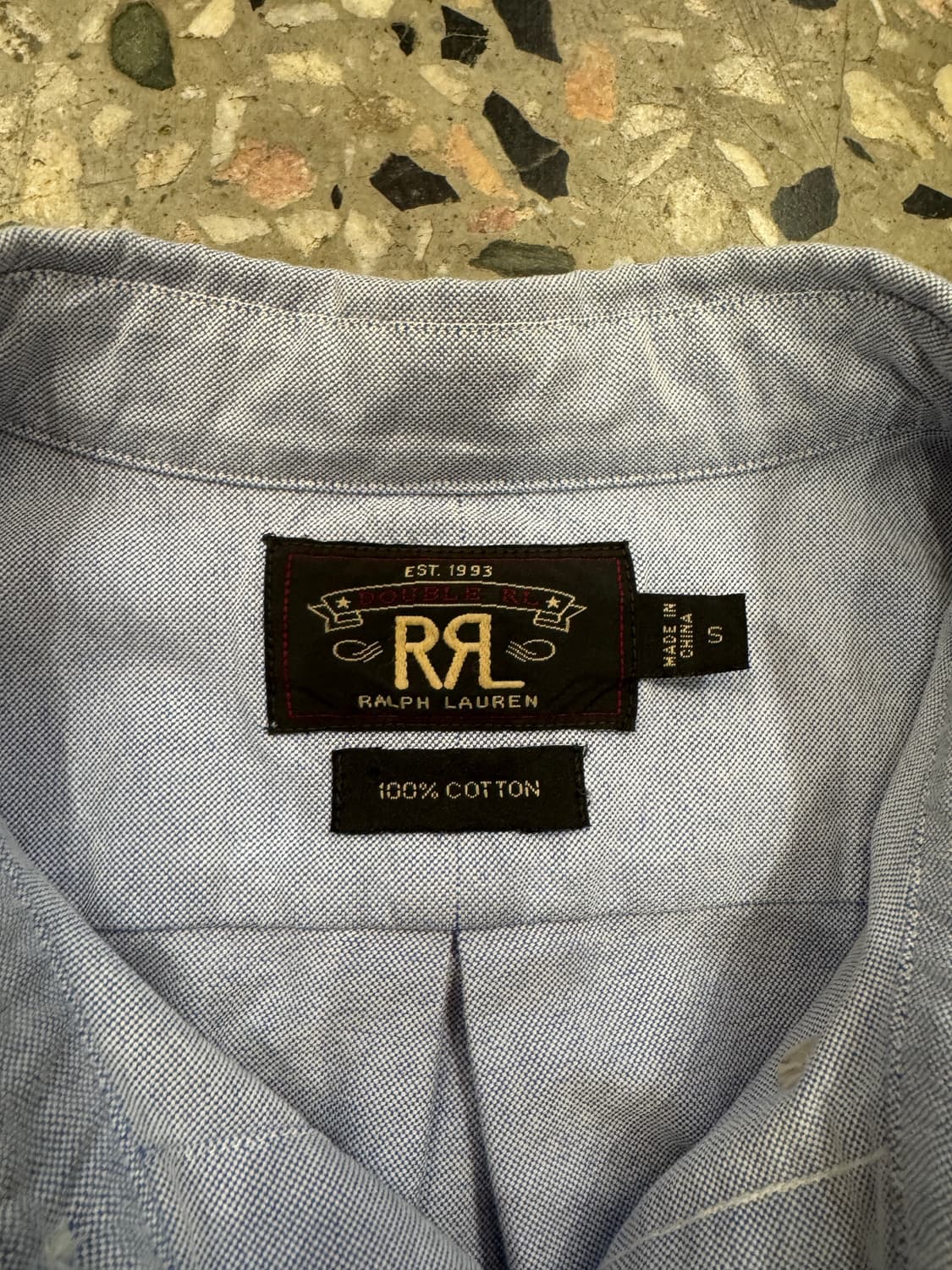 RRL 옥스포드 셔츠 블루 (S) 상품이미지4