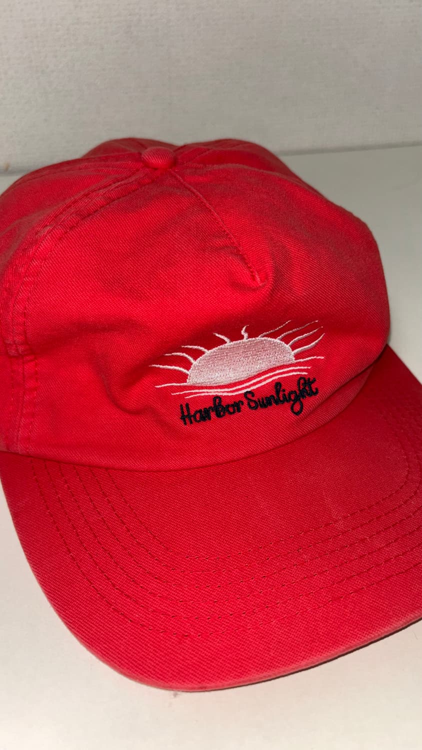 VTG 워시드 선라이트 볼 캡 레드 상품이미지1