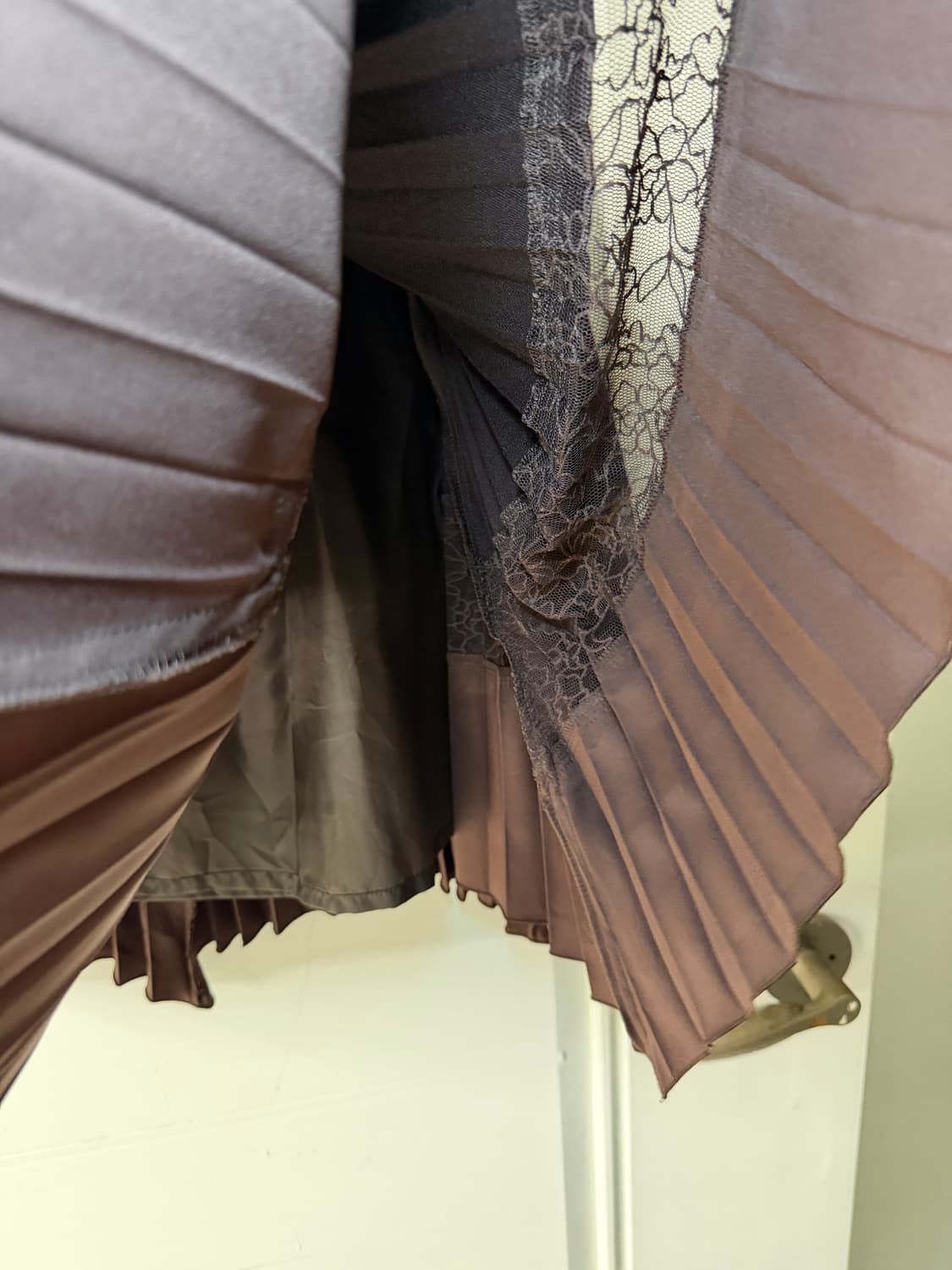 일본빈티지 울 레이스 주름스커트  상품이미지7