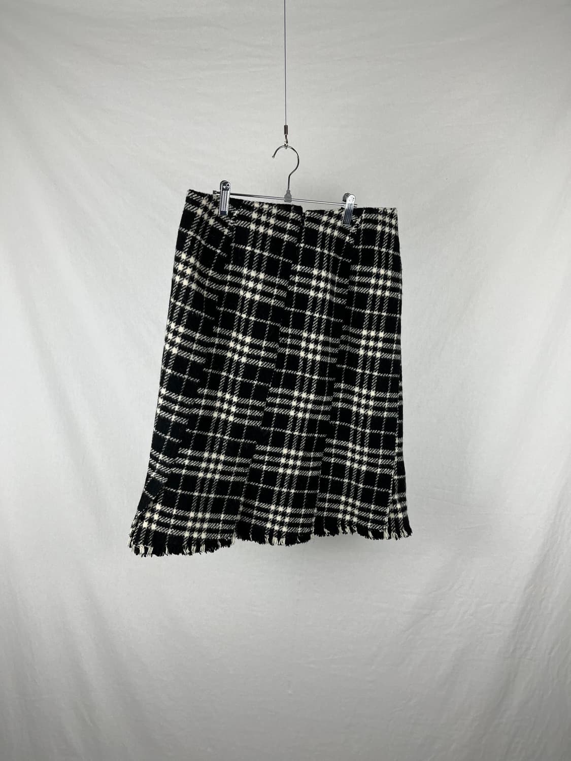 BURBERRY 체크패턴 프린지 스커트 상품이미지1