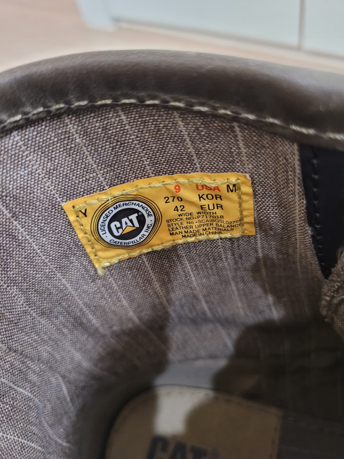 캐터필러 Caterpillar 남자 워커 부츠 280 카키 상품이미지9