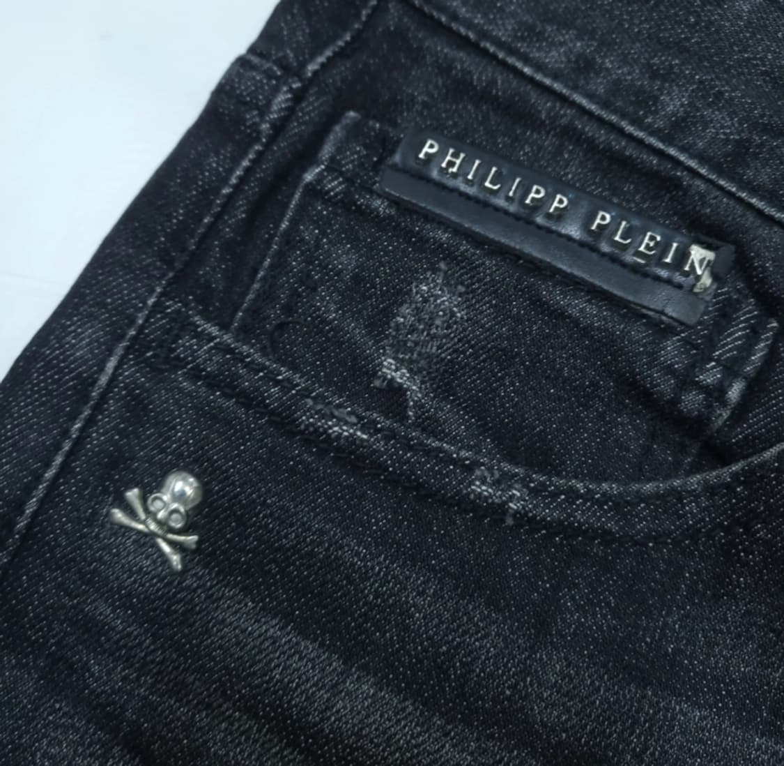 필립플레인 남성 블랙 슈퍼 스트레이트 청바지 30 상품이미지4