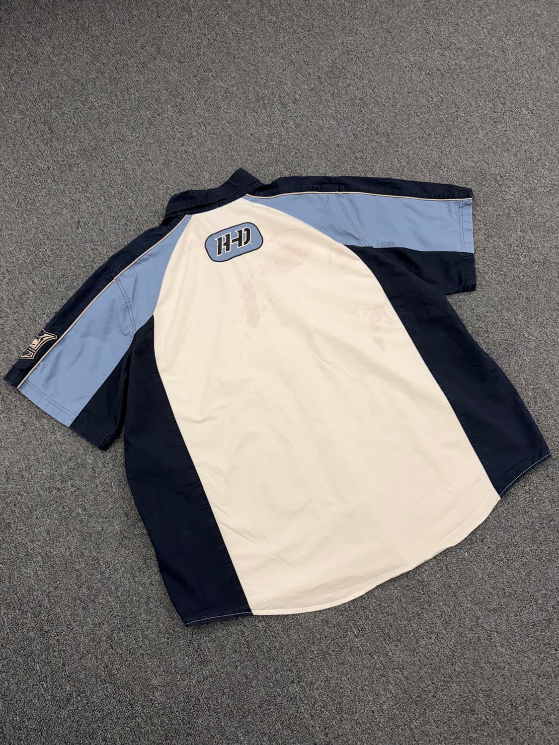 3XL)할리데이비슨 빈티지 패치자수 반팔 셔츠 상품이미지5