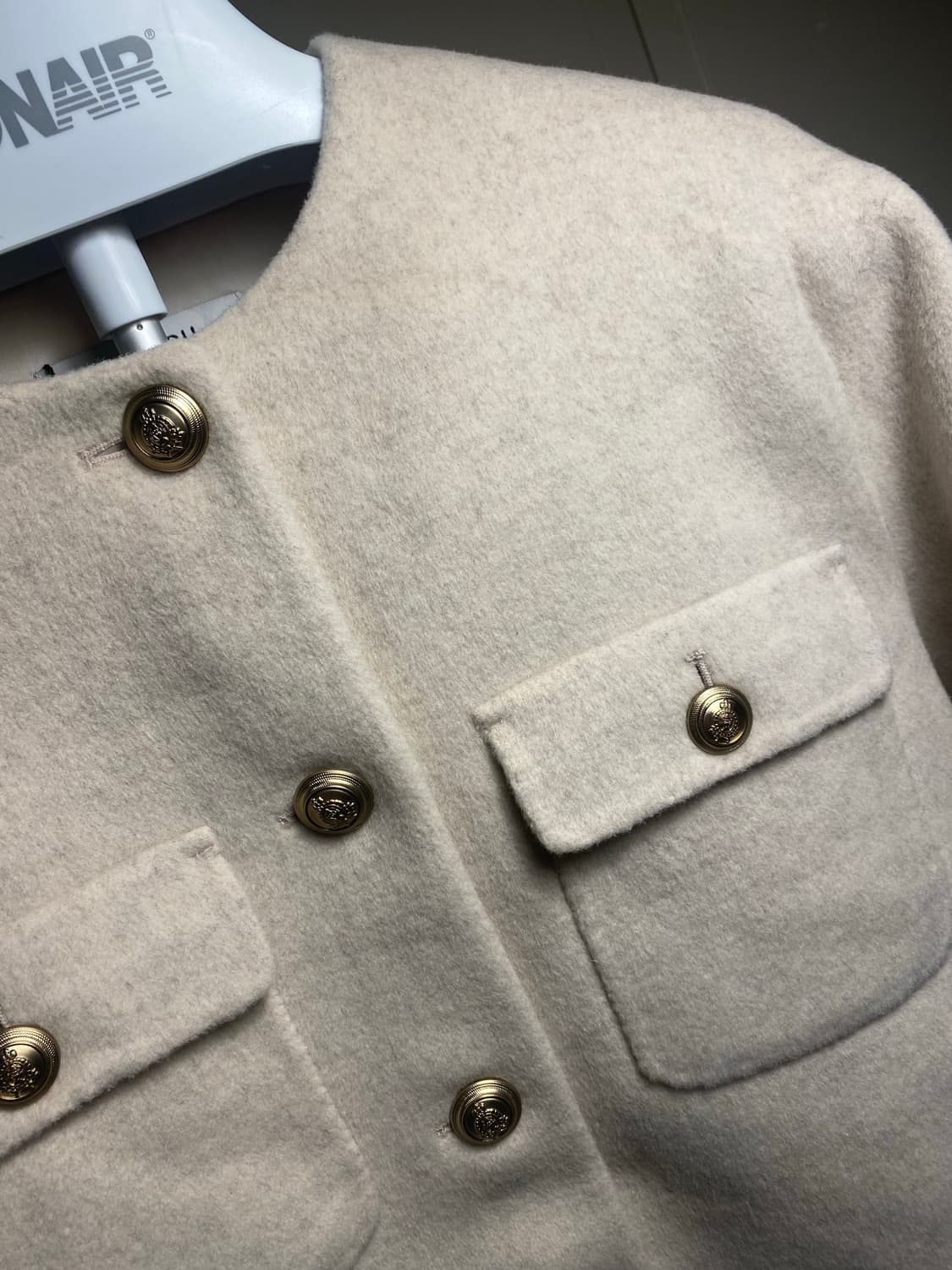 OAMARU 캐시미어 혼방 핸드메이드 자켓 90(새상품) 상품이미지10