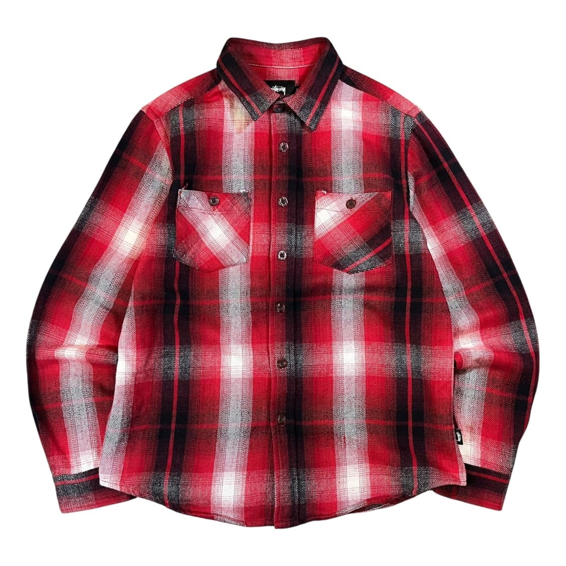 STUSSY 스투시 타탄체크 울 셔츠 상품이미지1