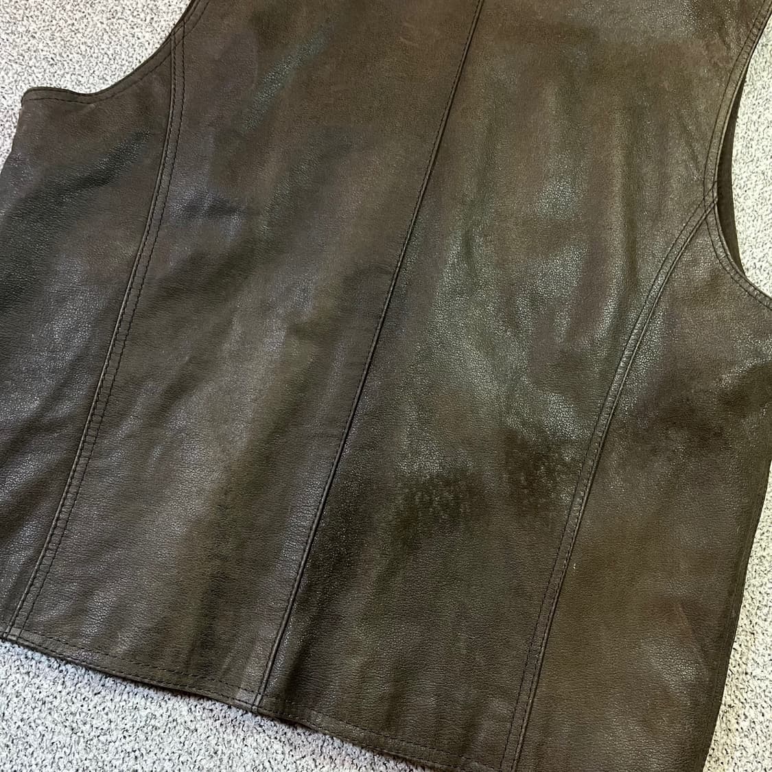 Vintage p&p 컴퍼니 가죽 베스트  상품이미지6