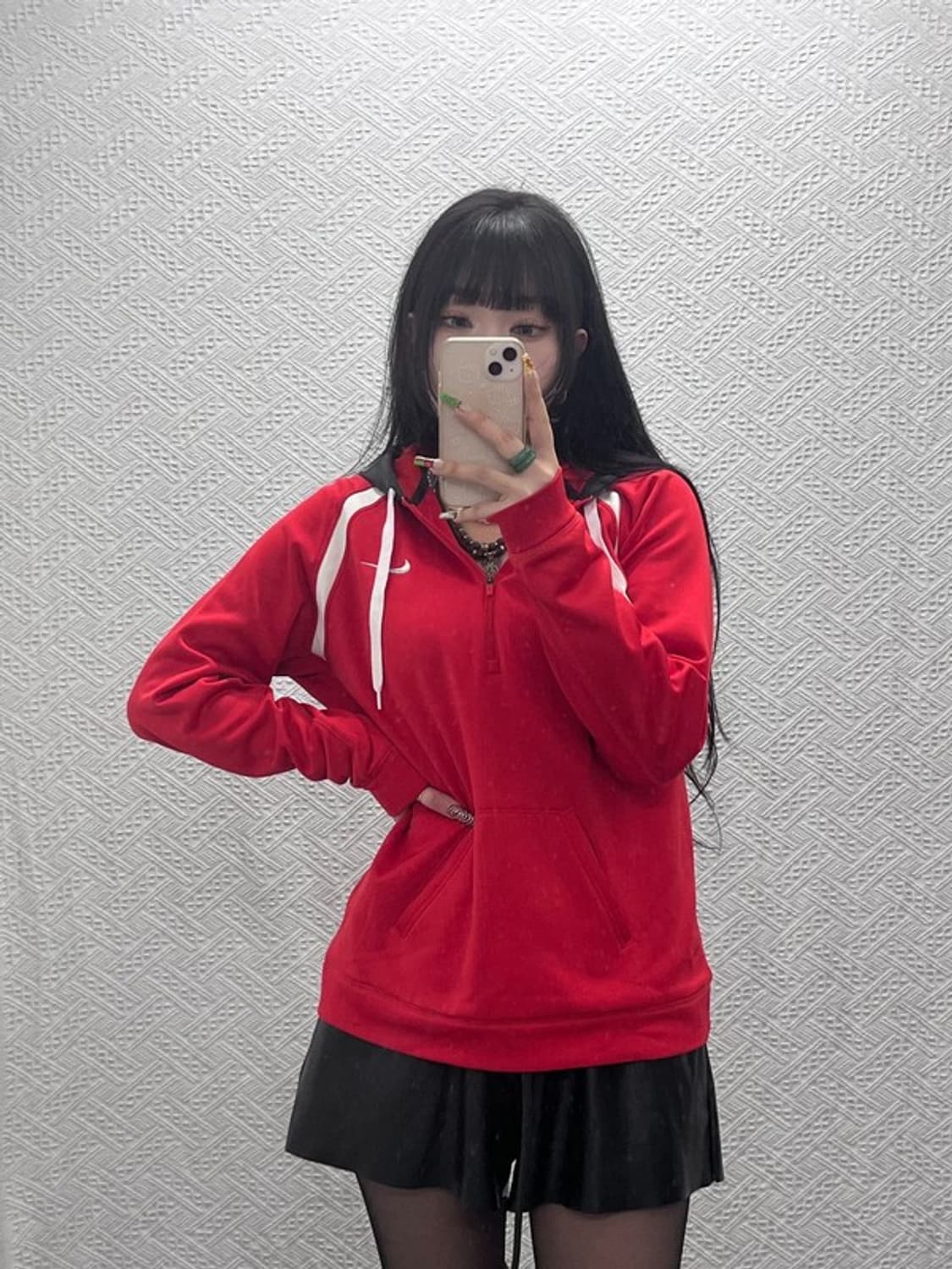 나이키 더마핏 스포티 러닝 반집업 후드티 L C09513 상품이미지2