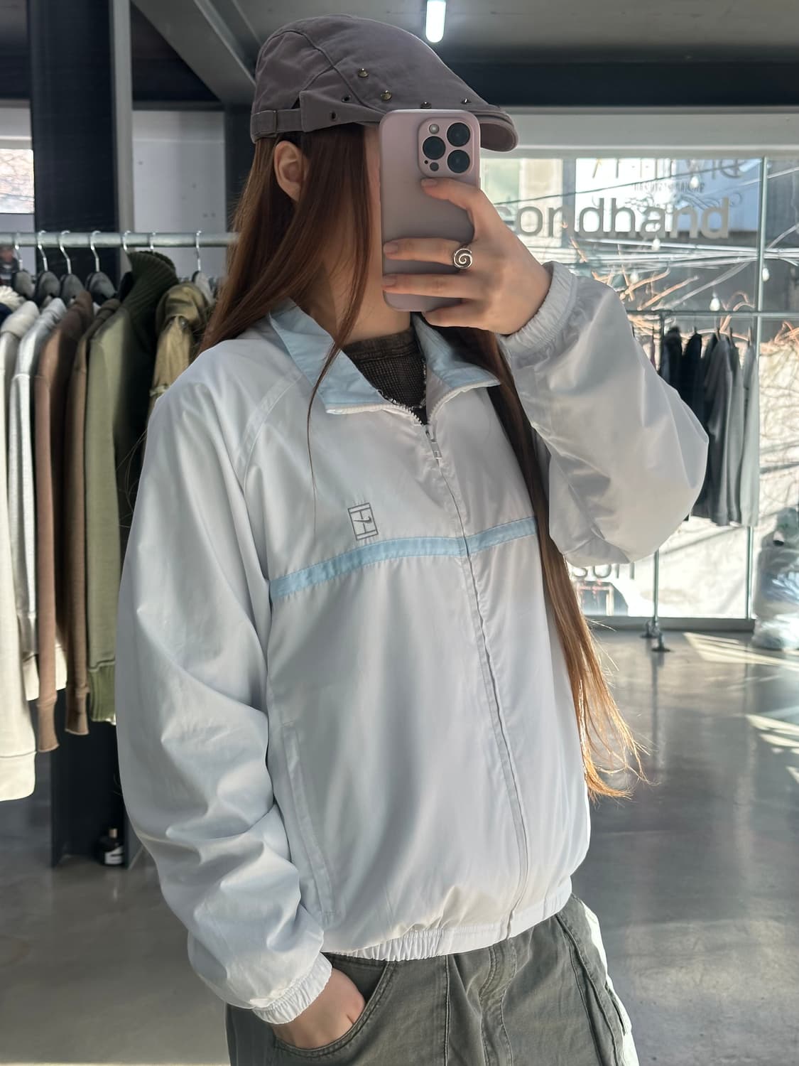 나이키 화이트소라 트랙 윈드브레이커자켓 상품이미지3