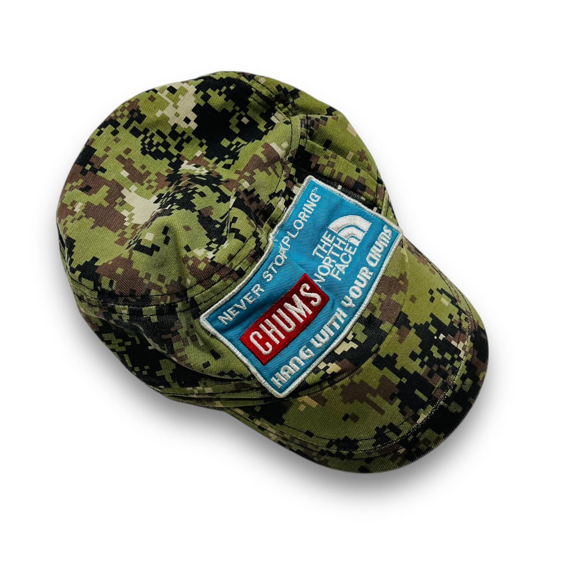 첨스 x 노스페이스 디지털 밀리터리 빈티지 군모 볼캡 상품이미지4