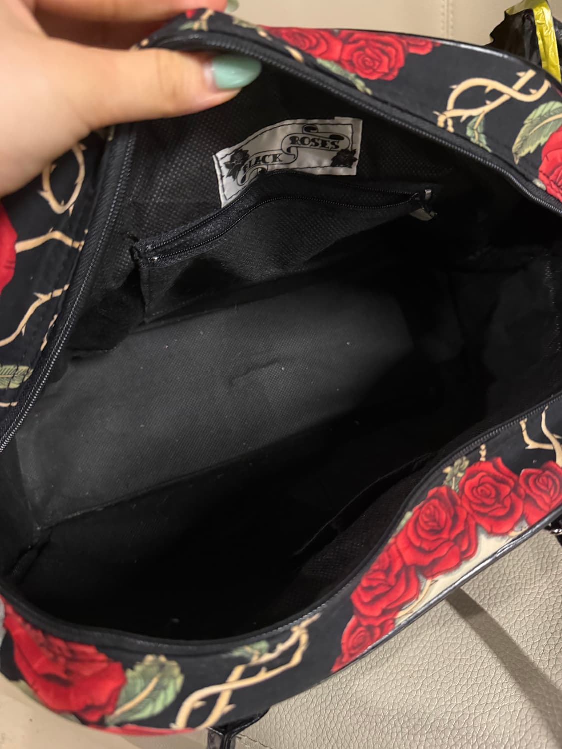 skull & roses printing shoulder bag 상품이미지9