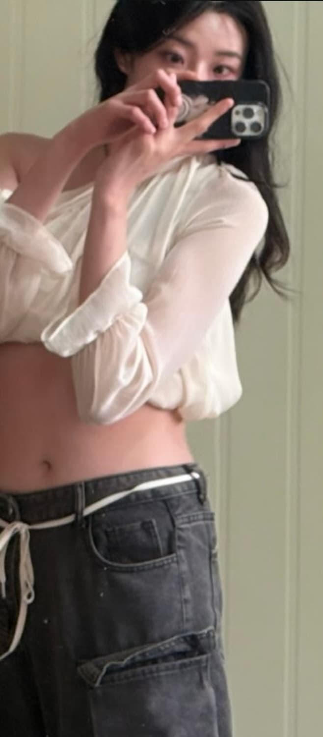 원숄더 여리 블라우스 상품이미지1