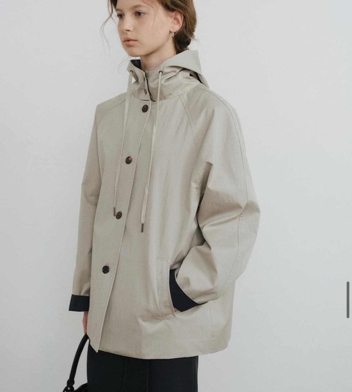 유라고 리버 후디드 하프 점퍼 후드 자켓 urago 상품이미지1